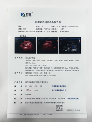 Un rapport de diagnostic par ultrasons pour appareil médical